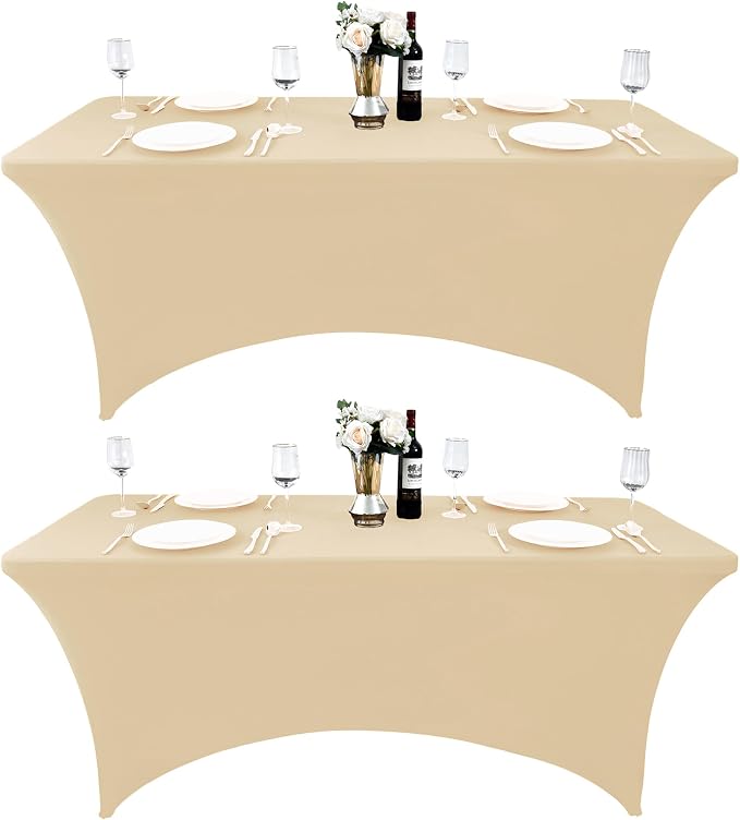 2-Pack 6ft Spandex Table Covers by Unknown