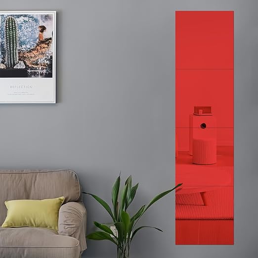 5 Pcs 12 x16 Inch Red Acrylic Mirror Sheet, 1/8 Inch Thick Opaque Glossy Mirror - Image 7