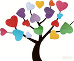 90 Pieces Heart Cutouts Paper Hearts Heart Shape Cards 5.5 Inches Large - Image 5