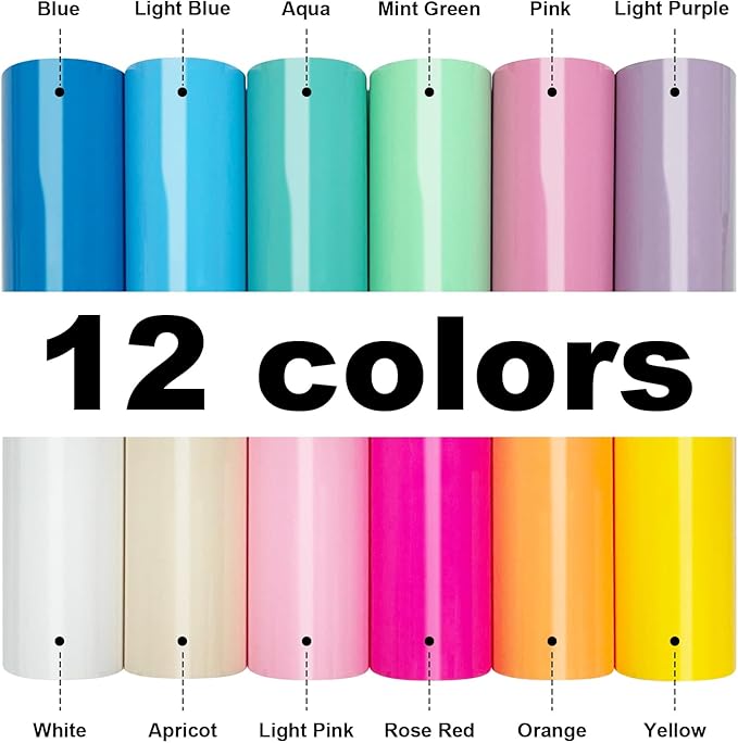 12Pcs DUEUIOE Puff Vinyl Heat Transfer 12x10Inch, Puff Vinyl Heat Transfer - Image 2