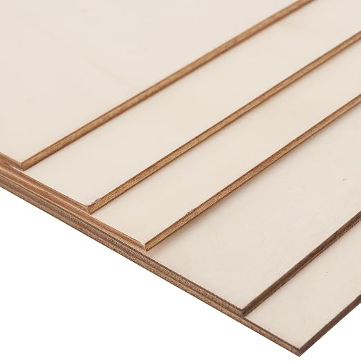 LEXININ 20 Pack 10 x 10 x 1/8 Inch Square Wood Sheets, 3mm Craft Wood Plywood - Image 3