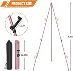 Easel Stand for Display, Aredy 63" Portable Painting Easel, Lightweight Metal - Image 4