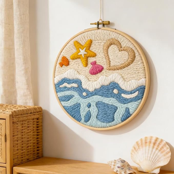 INFUNLY Ocean Beach Punch Needle Kit - Image 2