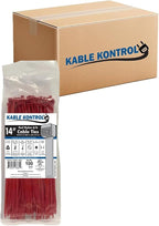 Kable Kontrol Red Zip Ties 14 Inch 6, 50 Lbs Tensile Strength, Bulk Pack by KABLEKONTROL%C2%AE