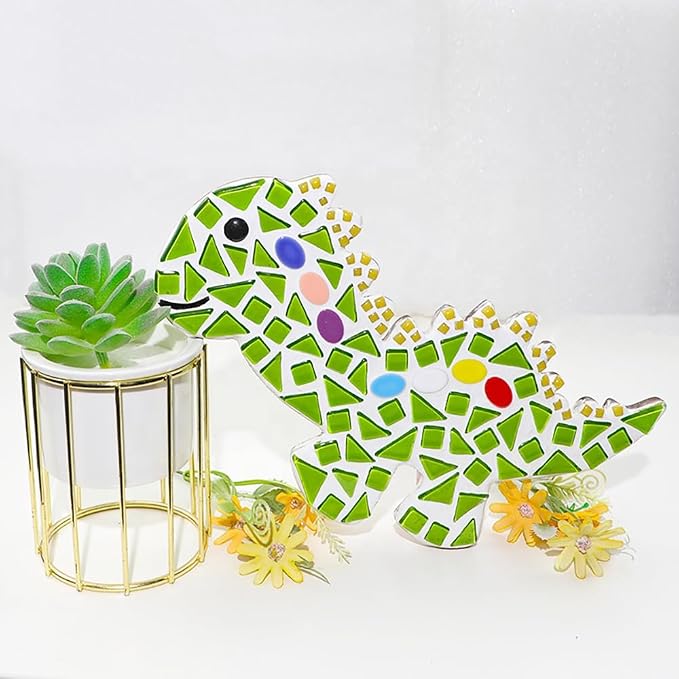 200g Ceramic Mosaic Tiles Pieces, Heart Star Oval Round Flower Shape Mosaics - Image 2