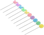 Elisel 200 pcs Multicolor Straight Pins Straight Quilting Pins Craft - Image 3
