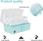 WEWLINE Sewing Storage Organizer Box 13-Inch Art Storage Box Craft Organizer - Image 6