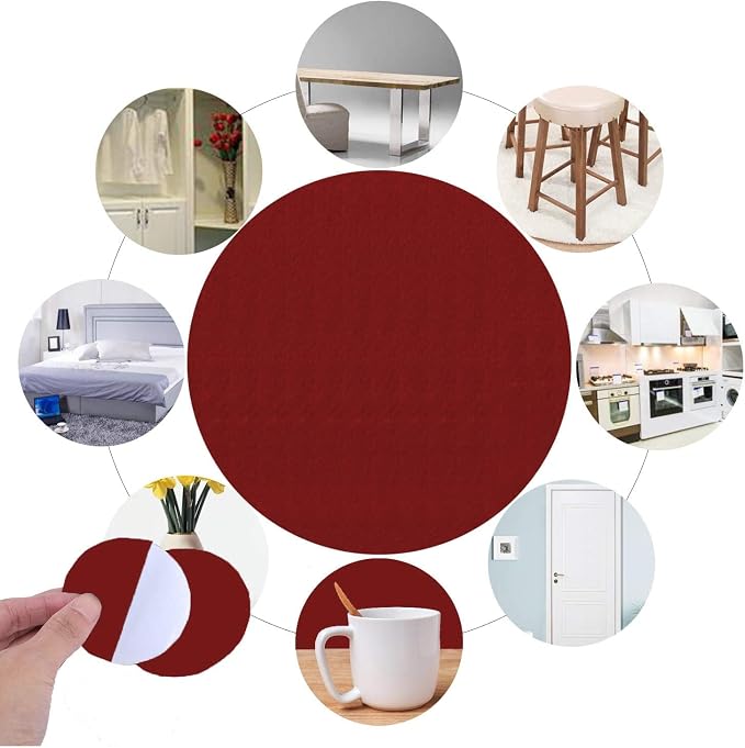 RZJZGZ 13Piece Adhesive Felt Sheet 8.3X11.8in Black Felt Fabric Adhesive Sticky - Image 7