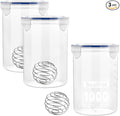 3 Sets Paint Container with Stainless Steel Mixing Ball, Plastic Paint Storage by Unknown