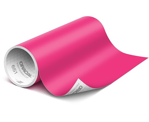 ORACAL 651 Matte Pink Vinyl Durable Roll Easy to Weed Permanent Adhesive Craft by Orafol