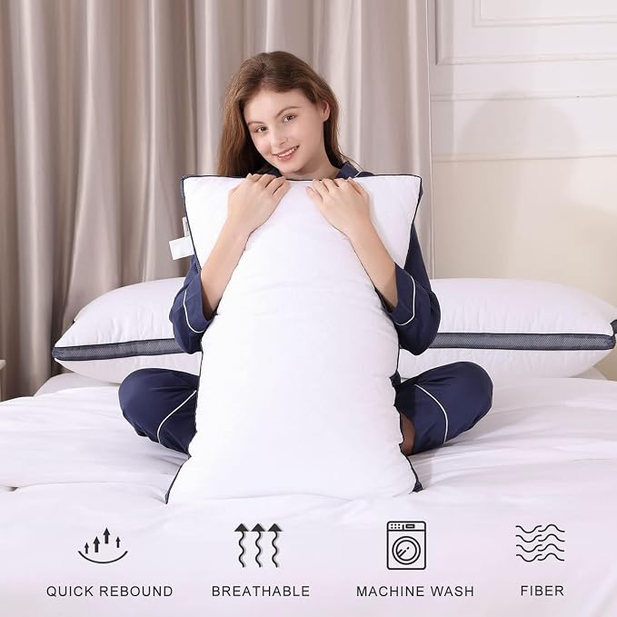 Meoflaw Pillows for Sleeping, Luxury Hotel Pillows Standard Size Set of 4 - Image 6