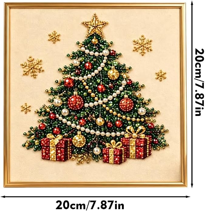 DIY Christmas Pearl Diamond Art Painting Kit, Cute Santa Elk Christmas Pearl - Image 8