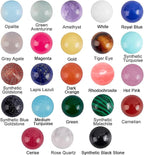 SUPERFINDINGS 46Pcs Natural Gemstoness Cabochons 6mm Half Round Cabochon Beads - Image 4