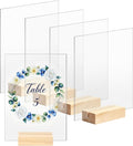 Bercoor 5 Pack 5x7 Inch Blank Clear Acrylic Sign by Bercoor