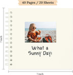 Scrapbook 7x7 Inch DIY Scrapbook Album Hardcover Kraft Paper 40 pages/20 sheets - Image 2