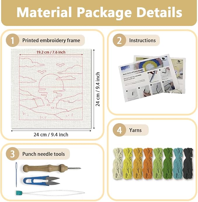 Doodlream Coastal Sunset Needle Kit - Image 2