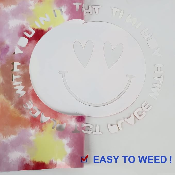FUNKAKA Tie Dye HTV Heat Transfer Vinyl Bundle, 10 Sheets HTV Vinyl - Image 4