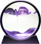 Arthink Moving Sand Art Picture in Motion Round Glass 3D Deep Sea Landscape by Arthink