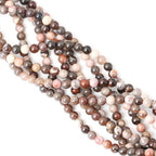 45PCS 8mm Natural Silicified Wood Jade Gemstone Round Loose Beads - Image 4