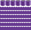 6 Rolls 196.8 Ft Bulletin Board Borders by Bermoge