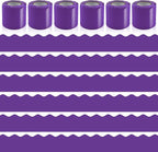 6 Rolls 196.8 Ft Bulletin Board Borders by Bermoge