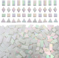 Iridescent White Glass Mosaic Tiles by KALUCION