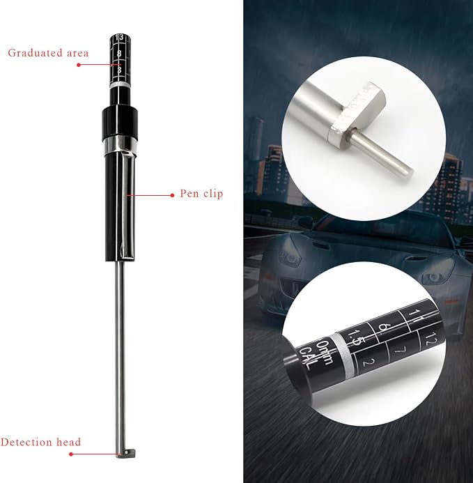 Car Brake Pad Thickness Measure Tool, Brake Shoe Gauge Measuring Tool - Image 3