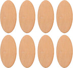 EXCEART Unfinished Oval Wood Slices 20 Pcs 3.9 X 2 Inches Smooth Lightweight by EXCEART