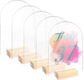 Bercoor 5 Pack 5x7 Inch Blank Clear Arch Acrylic Sign by Bercoor