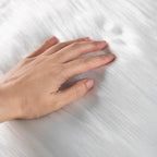 White Faux Fur Fabric for Crafts Squares Furry Fabric for Sewing, Upholstery & - Image 3