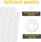 96PCS Non-Slip Silicone Grips for Quilting Templates Quilting Rulers, Adhesive - Image 6