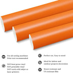 TECKWRAP Permanent Adhesive Vinyl 12" x 10ft, Matte Orange - Image 2