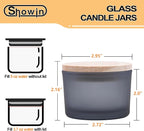 SHOWIN Thick Candle Jars for Making Candles 16 Pcs, 4 OZ Empty Jars - Image 4