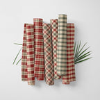 Patchwork Fabric Panel 100x155 cm, 100% Cotton Satin, 6 Coordinated Gingham - Image 3