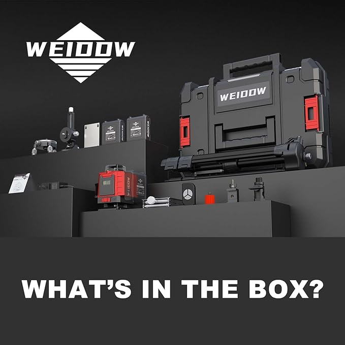 WEIDDW Laser Level 360° Green Cross Line Self Leveling Laser Measuring Tool - Image 6