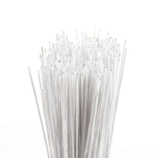 CCINEE 24 Gauge White Floral Wire Stem - Image 4