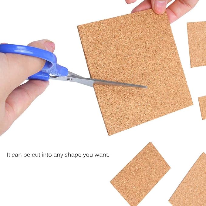 40 Pcs Square Self-Adhesive Cork Sheets - Image 6