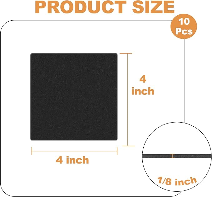 Storystore 10 Pcs 1/8" Thick Foam Padding Sheets - Image 2