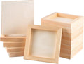 FSWCCK 15 Pack 6 x 6 inch Wood Panel Boards, Unfinished Wood Canvas Panels by FSWCCK