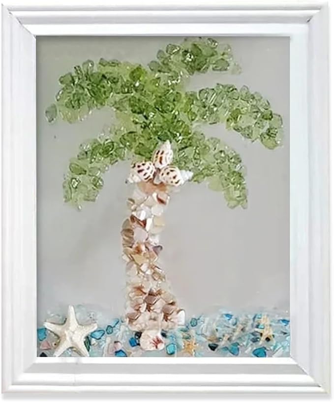Sea Glass Art Kit, DIY Mosaic Arts and Craft Kits Ocean Painting Kit, DIY Resin by LYJZYXGS