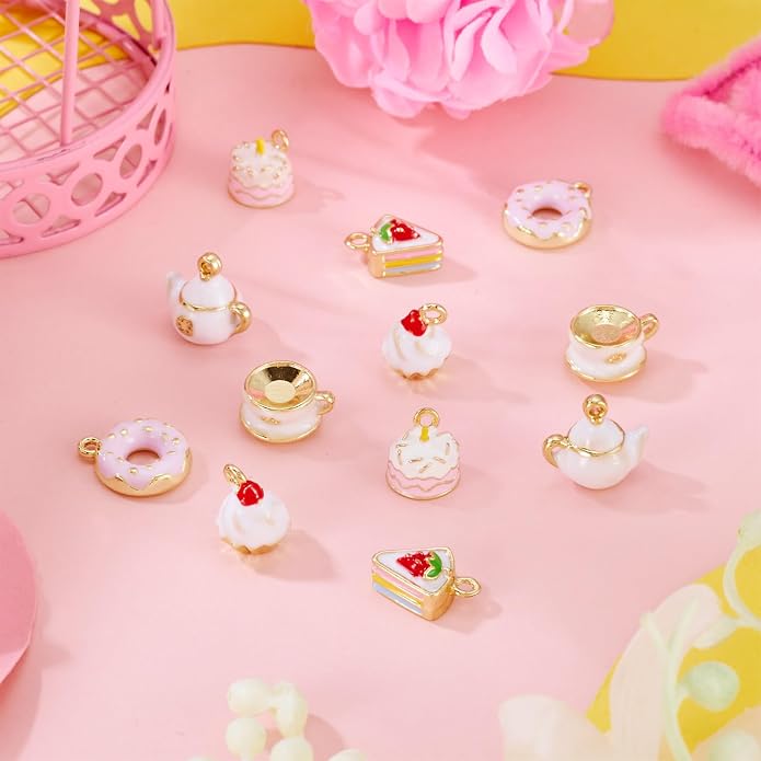 Enamel Food Charms Cute Assorted Food Pendants Sweet Dessert Charms - Image 5