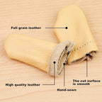 3 Pairs Leather Finger Protector Needle Felting Knitting Finger Thimble Guards - Image 3