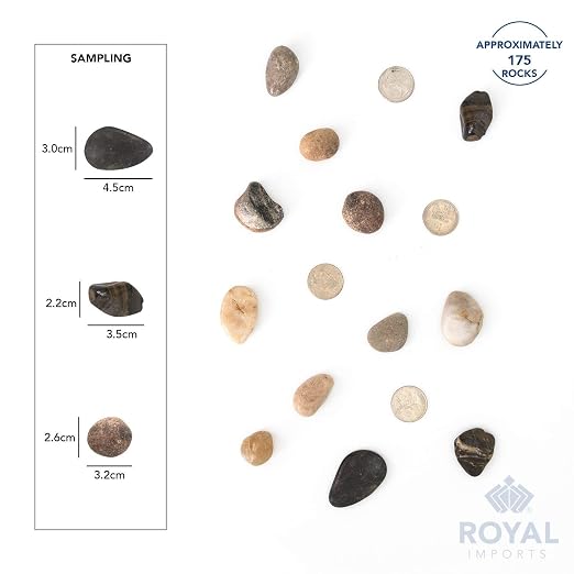 River Rocks Decorative Ornamental Vase Filler 1"-1.5" Natural Aquarium Gravel 2 - Image 3
