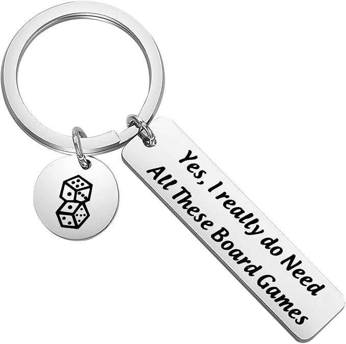 Zuo Bao Board Game Player Gift Board Games Keychain Board Game Lover Jewelry by ZuoBao