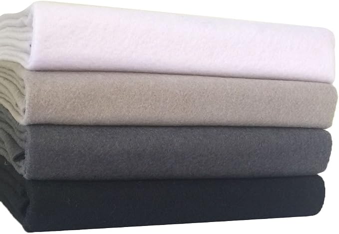 4pcs Thick 1.4mm Soft Felt Fabric Sheet Assorted Color Felt Pack DIY Craft - Image 5
