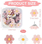 30PCS Cute Push Pins, Bulletin Board Pins, Bulletin Board Decorations, Flower - Image 2