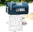 Letter Stickers, Mailbox Numbers, 3 Inch Waterproof Vinyl Alphabet | 3 Inch - Image 2