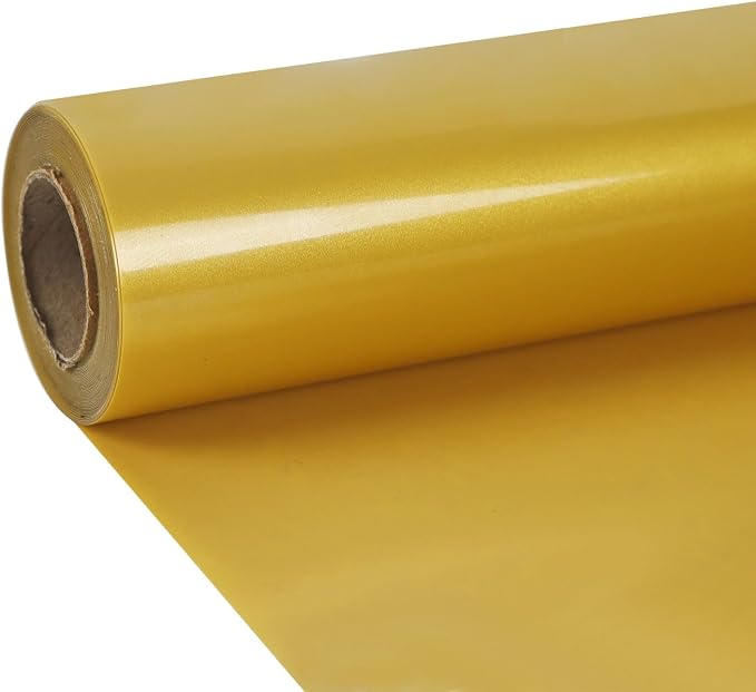guangyintong Heat Transfer Vinyl Gold HTV Rolls, Glossy Surface Gold HTV Vinyl by guangyintong