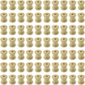 HAHIYO 0.6Inch 70pcs Natural Wood Unfinished Wooden Empty Thread Spool Smooth by Unknown