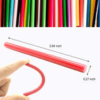 Ewparts 15-Color Mini Hot Melt Glue Sticks, 75 Pack, 7mm x 100mm | strong - Image 2